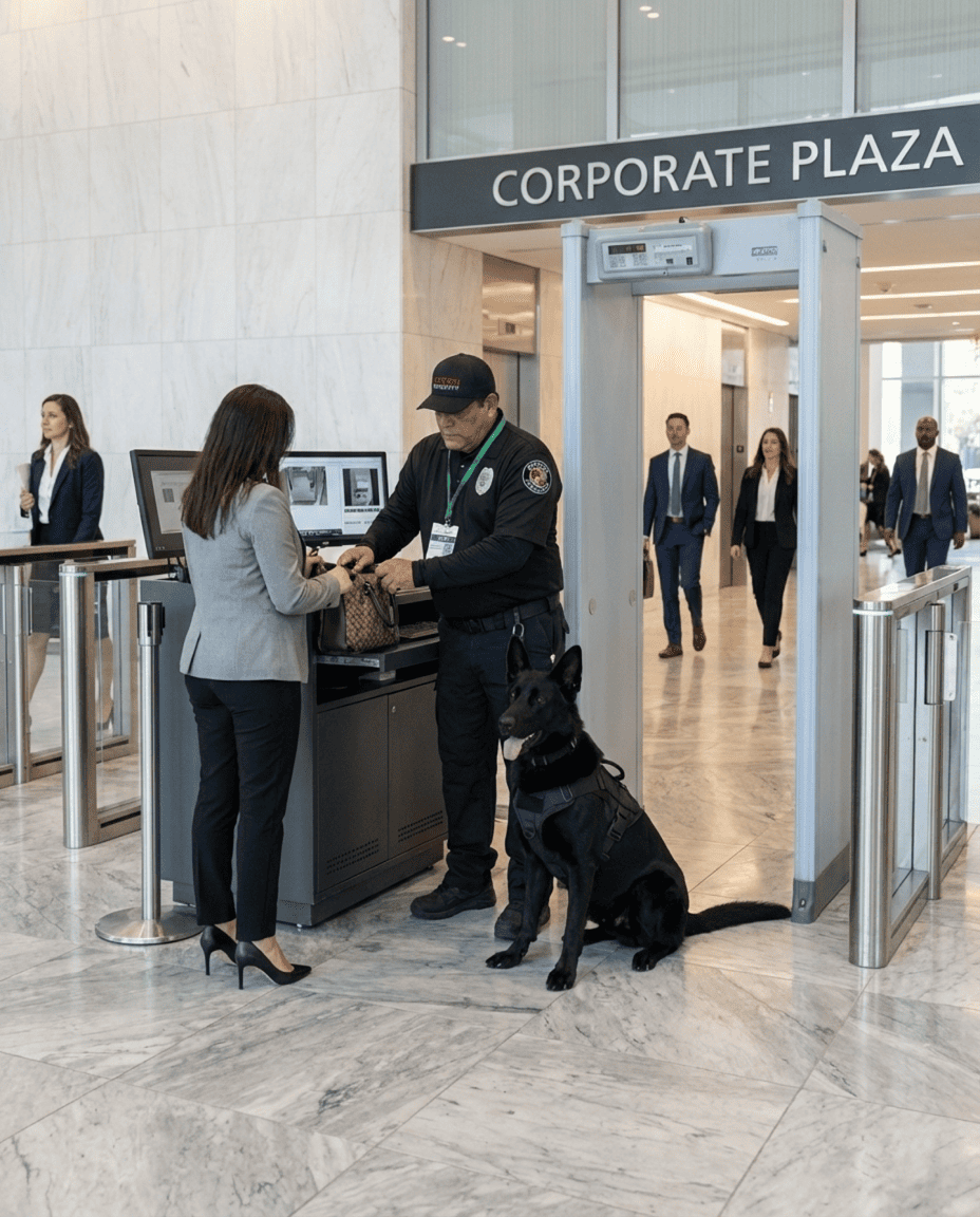 K9 security team providing corporate security in Florida