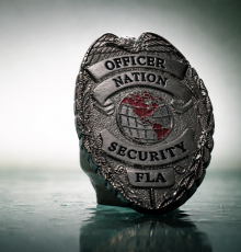 nation security badge square